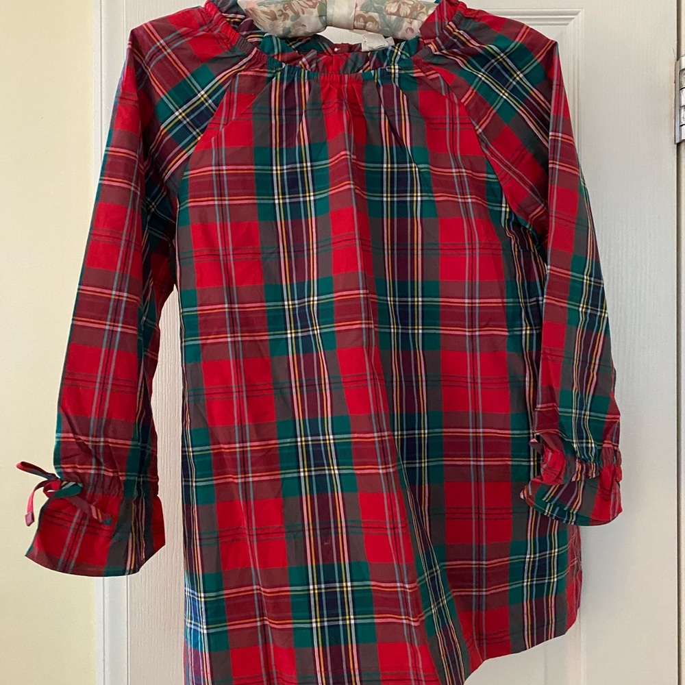 NWT CrewCuts Holiday Plaid Top